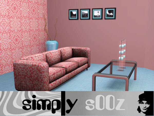 Sims 3 — Simply Coral by s00z — A tropical coral pattern.