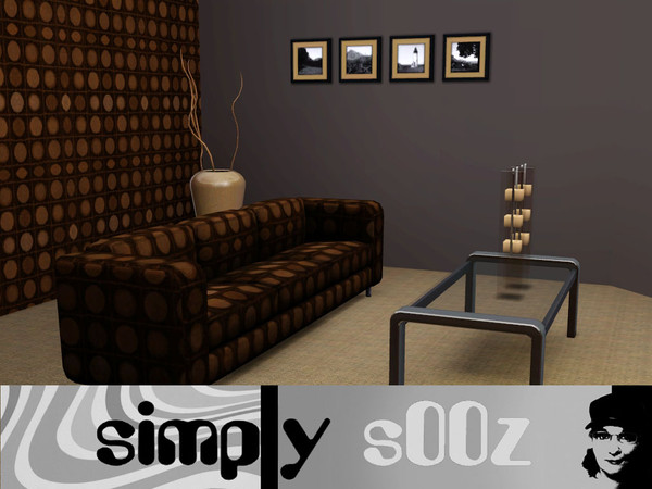 Sims 3 — Simply Coin by s00z — A modern circle print design.