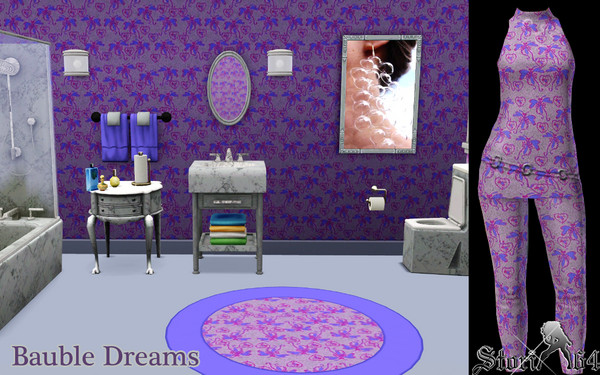 Sims 3 — Bauble Dreams by stori_64 — Visions of dragon flies caring for jewels Note: The paintings in this series was