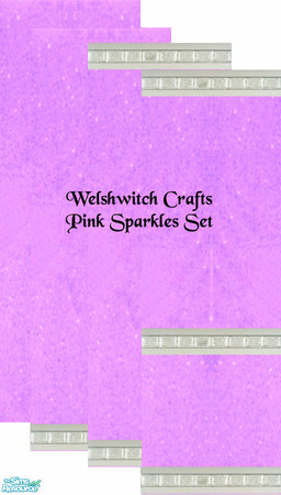 Sims 2 — Pink Sparkles Set by WelshWitch — Pink Sparkles Walls. Great for living rooms/kids bedrooms/teen bedrooms/dorms.