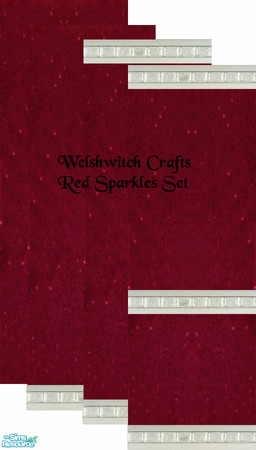 Sims 2 — Red Sparkles Set by WelshWitch — Red Sparkles Walls. Great for living rooms/kids bedrooms/teen bedrooms/dorms.