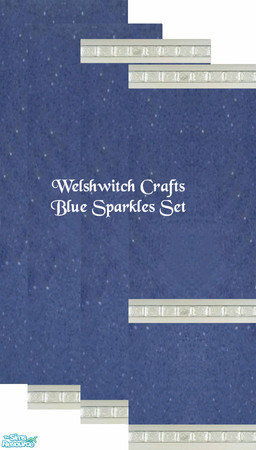 Sims 2 — Blue Sparkles Set by WelshWitch — Blue Sparkles Walls. Great for living rooms/kids bedrooms/teen bedrooms/dorms.