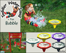 Sims 2 — Toddler Water Land Bubble by solfal — Let your toddlers have fun with all the bubbles. Part of the "Toddler