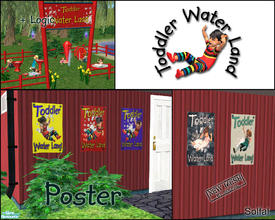 Sims 2 — Toddler Water Land Poster by solfal — Part of the "Toddler Water Land" park theme. Posters that even