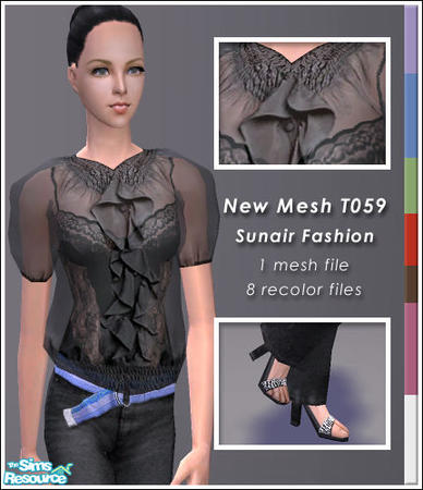Sims 2 — Sunair Fashion Set 059 by Sunair — 1 mesh 8 recolors.