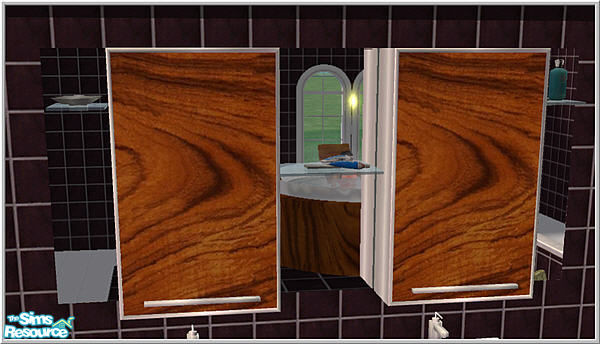 Sims 2 — B43 Wallcounter Hoesch for mirror  by Birgit43 — place mirror (bathroom laufen) first! use moveobjects on cheat