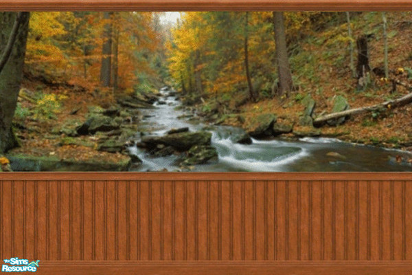 Sims 2 — Fall Trees Mural  by sadie7684 — A wall mural for your sims, can be found under wallpaper.