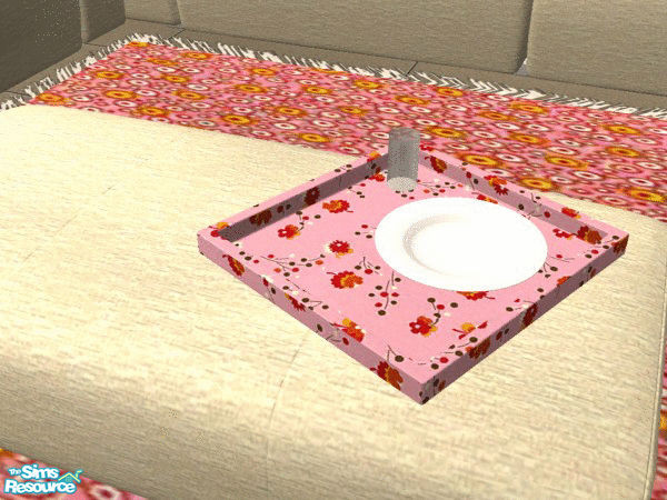 Sims 2 — SR TC52 Living Room - Tray by SimanthaRat — A nice tray made of hi-impact, non staining plastic