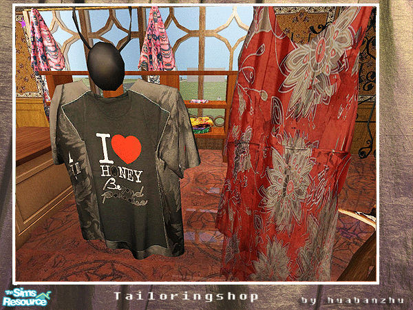 Sims 2 — Tailorshop - deco t-shrit by huabanzhu — 