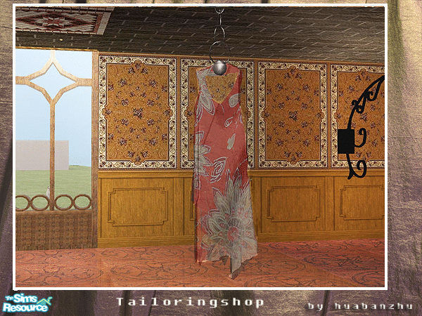 Sims 2 — Tailorshop - deco dress by huabanzhu — 