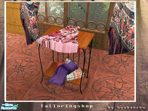 Sims 2 — Tailorshop - Clothsshelf by huabanzhu — 