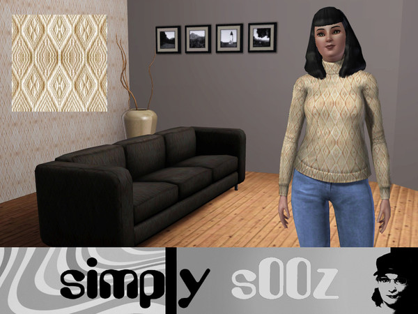 Sims 3 — Simply Aran by s00z — An aran style knitted material.