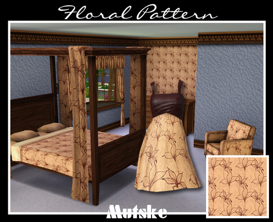 Sims 3 — Floral Pattern 26 by Mutske — More floral