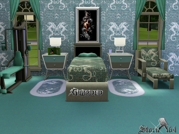 Sims 3 — Guarded by stori_64 — A pair of guarding dragons In presentation pics: Dress: Rosesims2.net Hair:Peggyzone