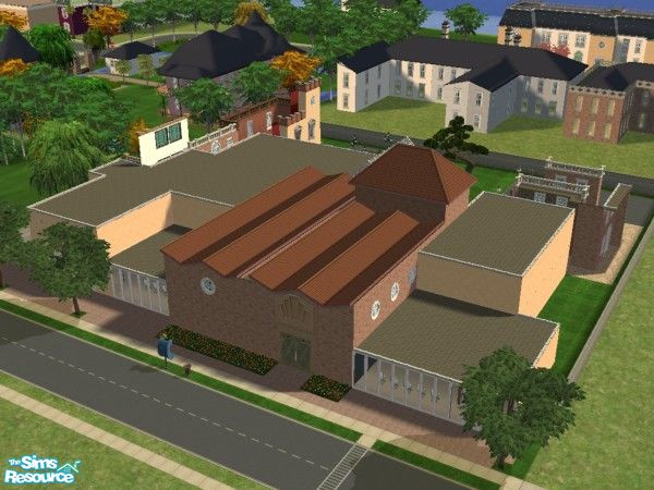 Sims 2 — Amsterdam Studio\'s by simperfect1991 — This building is the Hollywood of Simland. The building has several sets