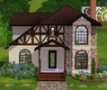 Sims 3 — Tudor Family Starter by anjubee — This 2 bed / 1 bath family starter was built on 240 Sunnyside Blvd in Sunset