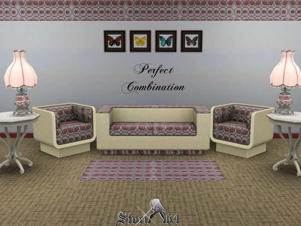 Sims 3 — Perfect combination by stori_64 — Alternating rows of flower and rain drop in circles