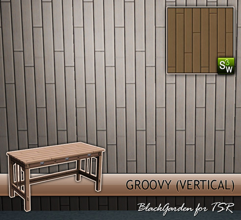 Sims 3 — Groovy by BlackGarden — Easy to install cheap tongue and groove flooring. Designed to match the textures from my