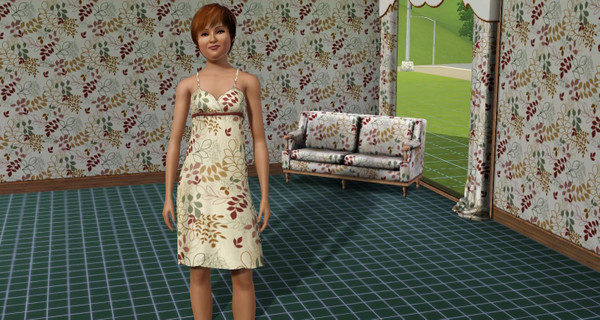 Sims 3 — Autumn Leaves by Tabeetha — contemporary leaf wallpaper design