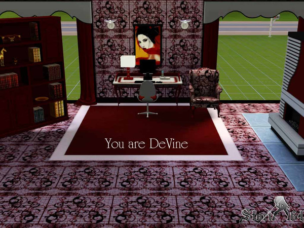 Sims 3 — You are DeVine by stori_64 — Abstract vines within frames or fence.