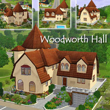 Sims 3 — Woodworth-Hall by Semitone — Big house for the family with children.