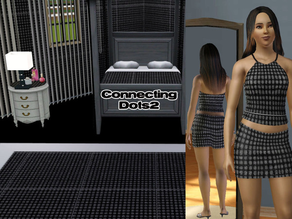 Sims 3 — Connecting Dots by stori_64 — This pattern consists of mills of dots. The 3rd color palette determines lightness