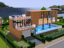 Sims 3 — Summer Beach House by rimsting — A stylish and modern two bedroom property built on stilts above it's generous