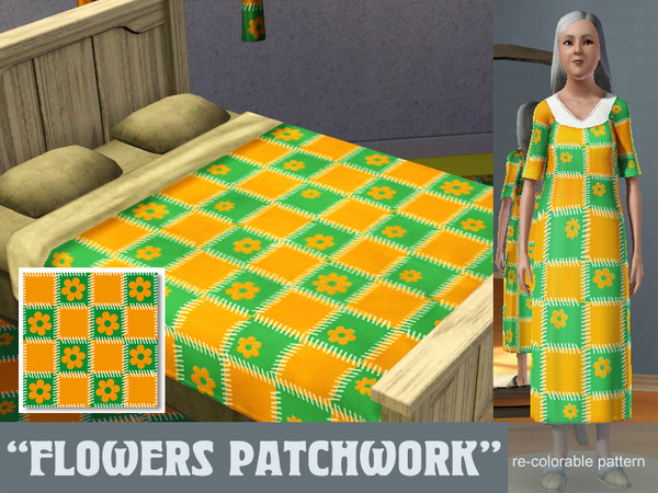 Sims 3 — Flower patchwork by Hanna_Darzy — simply patchwork
