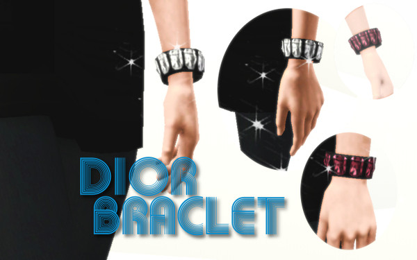 Sims 3 — DiorBraclet by monkeyman1234 — i made a really fashionable Dior inspired accessory with 2 recolor able palettes