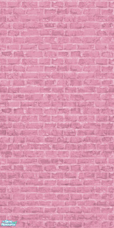 Sims 2 — Solid Pink Brick Wall by Vampire Seductress — Solid Pink Brick Wall
