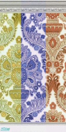 Sims 2 — Flower & Leaf Pattern by roflmpso — Gorgeous, intricately detailed flower and leaf patterned walls in