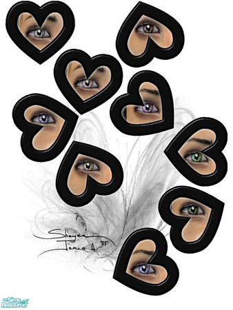 Sims 2 — I Love Eyes Set by rythmgitr — This is a set of 9 glossy eye colors. I hope you like them. Thanx. -Sheyza