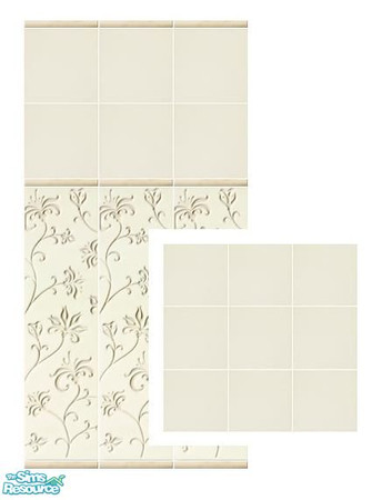 Sims 2 — Alabastrino by Mekhi — Original cream tiled wall and floor for your home, enjoy!