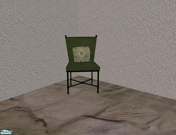 Sims 2 — PB Outdoor - recolors Polstery - green - Diningchair by ShinoKCR — 