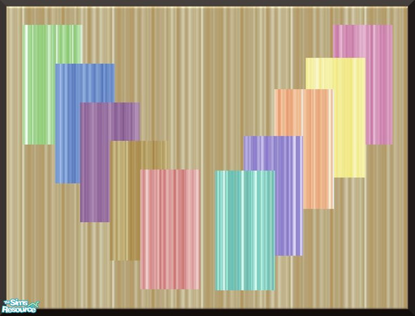 Sims 2 — Rainbow Set3-Stripes by elainearora — Bright stripes for your walls for a more modern look.It is part of my