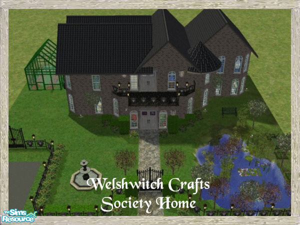 Sims 2 — Society Home by WelshWitch — Beautiful Victorian style family home, furnished, with Maxis Content Only. Central