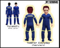 Sims 3 — Cute Toddler Paramedic  (female/male)everyday  by siwaki — Cute Toddler Paramedic Adult career -Paramedic