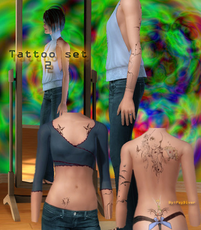 Sims 3 — Tattoo set 2  by Tatu666 — my 2nd tattoo set... like the 1st all the tattoo are in only one tatto if someone