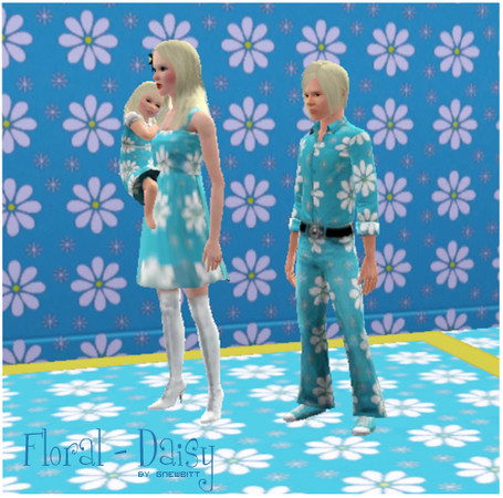 Sims 3 — Floral - Daisy by gnewbitt — This is my first ever submission to TSR so please be kind xxxx I got this done