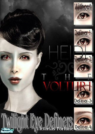 Sims 2 — VF Twilight Eye Definer Collection by fortunecookie1 — Here are four new liners that not only line, but define