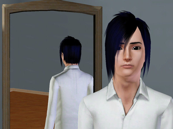 Sims 3 — Sasuke Uchiha by Vampirkeks — This is Uchiha Sasuke from Naruto. I got the Akatsuki-pattern from