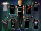 Sims 3 — Eloquence Band Tanks Set 2 by AllEloquenceLost — Band Tanks by AllEloquenceLost, set 2. Bands include Motorhead,