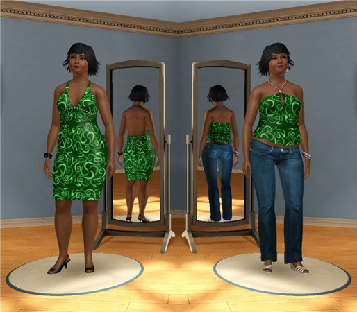 Sims 3 — green abstract lines pattern by anahirocio — green abstract lines pattern