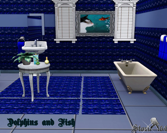 Sims 3 — Dolphins and Fish by stori_64 —  A fun Pattern for your 'fishing' sims 