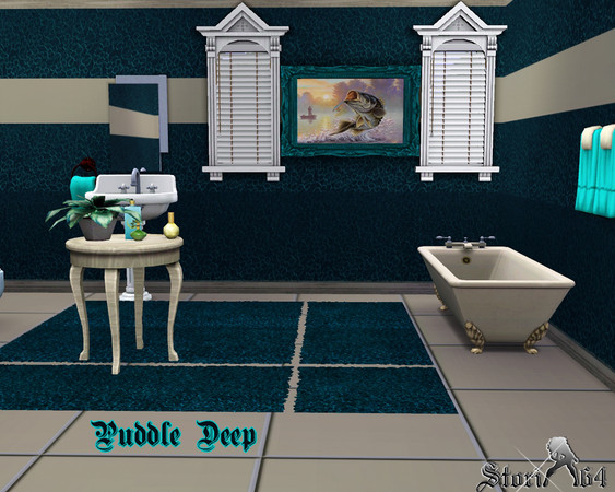 Sims 3 — Puddle Deep by stori_64 — A pattern in the vision of a pool water.