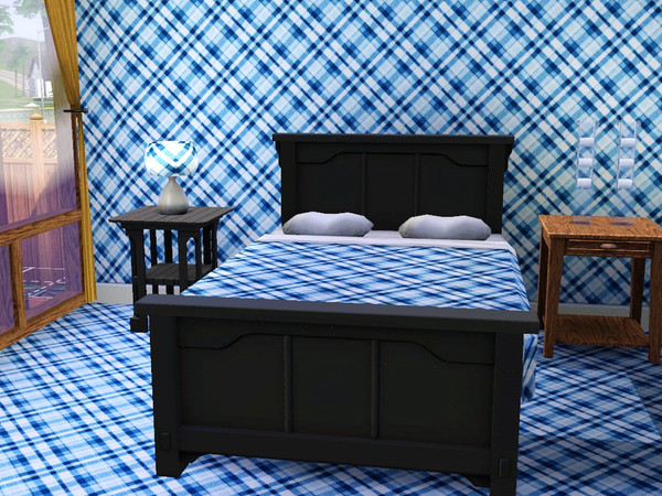 Sims 3 — blue squares pattern by anahirocio — blue squares pattern