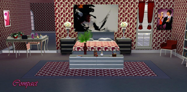 Sims 3 — Compact (Vanity Series) by stori_64 — Vanity series pattern 1 of 6 .' Compact'...to include a dash of makeup