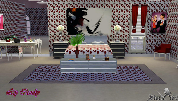 Sims 3 — Lip Candy (Vanity series) by stori_64 — Vanity series pattern 1 of 6 'Lip Candy' consists of pairs of lips and