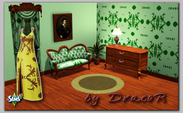 Sims 3 — Flower V by DracoR — This pattern will be amazing in your home!
