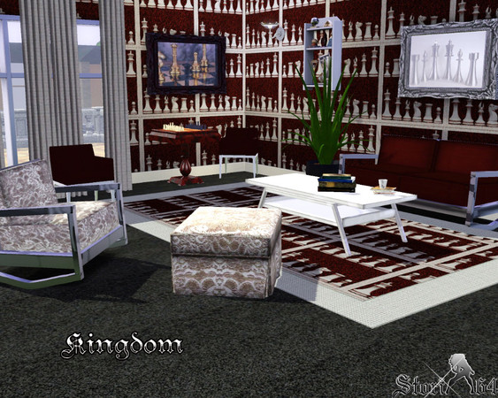 Sims 3 — Kingdom by stori_64 — Chess pieces on textured background